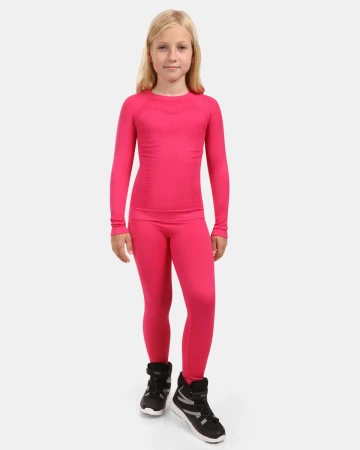 KILPI OLINE-JG Růžové dívčí termo spodky