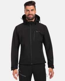 KILPI ONTAVIO-M Čierna pánska softshellová bunda