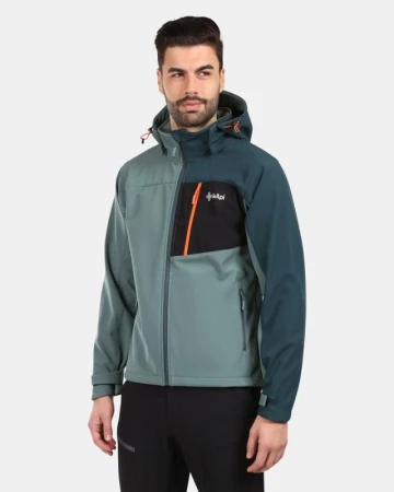 KILPI ONTAVIO-M Khaki pánská softshellová bunda
