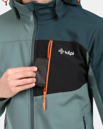 KILPI ONTAVIO-M Khaki pánská softshellová bunda