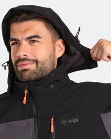 KILPI ONTAVIO-M Tmavě šedá pánská softshellová bunda