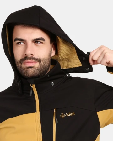 KILPI ONTAVIO-M Zlatá pánská softshellová bunda