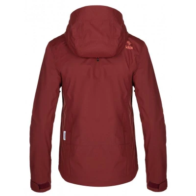 Kilpi ORLETI-W tmavě červená dámská outdoorová bunda