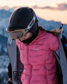 KILPI PAPILON-W Růžová dámská péřová bunda