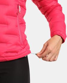 KILPI PAPILON-W Růžová dámská péřová bunda