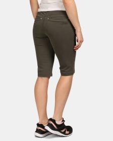 KILPI PARIVA-W Tmavě zelené dámské jeansové šortky