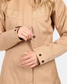 KILPI PERU-W Béžový dámský zimní kabát