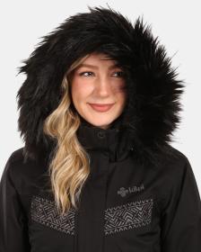 KILPI PERU-W Černý dámský zimní kabát