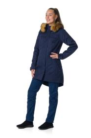 KILPI PERU-W Černý dámský zimní kabát