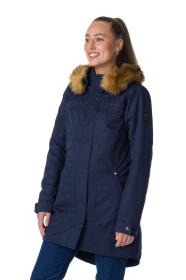 KILPI PERU-W Černý dámský zimní kabát