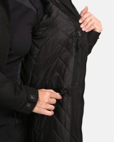 KILPI PERU-W Čierny dámsky zimný kabát