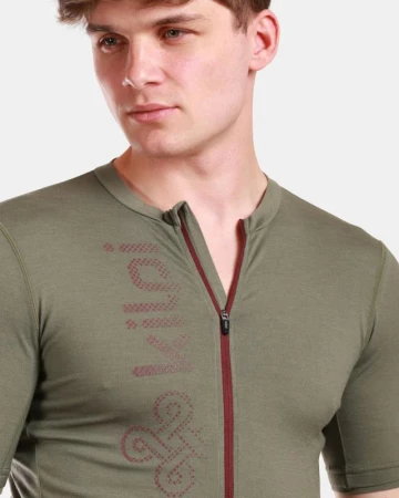 Kilpi PETRANA-M khaki pánský cyklistický dres
