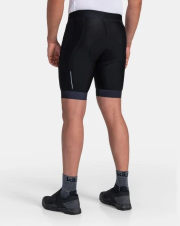 Kilpi PETRANA-M tmavě šedý merino cyklistický dres + KILPI PRESSURE-M Černé cyklistické šortky