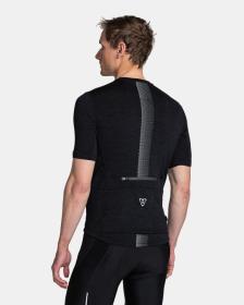 Kilpi PETRANA-M tmavě šedý merino cyklistický dres + KILPI RIDER-M Černé cyklistické kraťasy