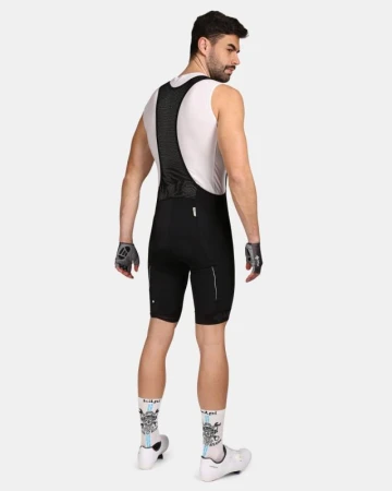 Kilpi PETRANA-M tmavě šedý merino cyklistický dres + KILPI RIDER-M Černé cyklistické kraťasy