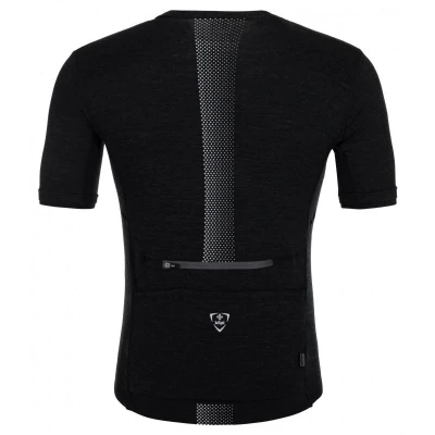Kilpi PETRANA-M tmavě šedý pánský merino cyklistický dres