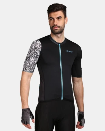 KILPI PICARD-M Černý cyklistický dres + KILPI PRESSURE-M Černé cyklistické šortky