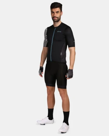 KILPI PICARD-M Černý cyklistický dres + KILPI PRESSURE-M Černé cyklistické šortky KILPI PICARD-M Černý cyklistický dres + KILPI PRESSURE-M Černé cyklistické šortky