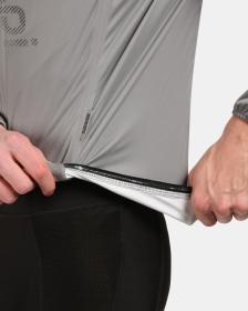 KILPI RAINAR-M Světle šedá pánská cyklistická bunda