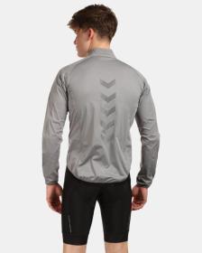 KILPI RAINAR-M Světle šedá pánská cyklistická bunda POUZE 3XL (VÝPRODEJ)