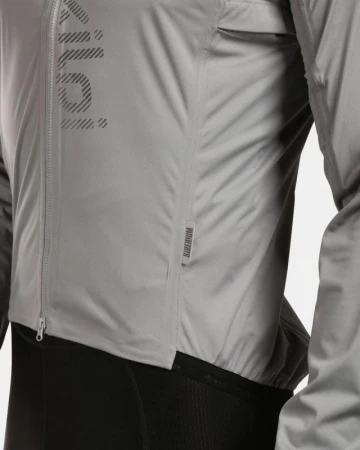 KILPI RAINAR-M Světle šedá pánská cyklistická bunda POUZE 3XL (VÝPRODEJ)