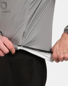 KILPI RAINAR-M Světle šedá pánská cyklistická bunda POUZE 3XL (VÝPRODEJ)