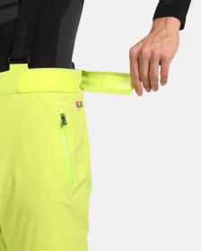 KILPI RAVEL-M Světle zelené pánské lyžařské kalhoty