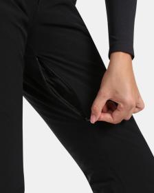 KILPI RAVEL-W Čierne dámske lyžiarske nohavice