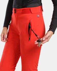 KILPI RAVEL-W Červené dámské lyžařské kalhoty