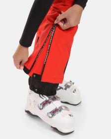 KILPI RAVEL-W Červené dámske lyžiarske nohavice