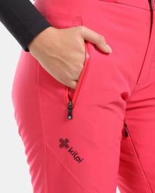KILPI RAVEL-W Ružové dámske lyžiarske nohavice