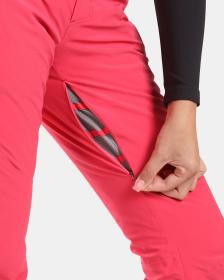 KILPI RAVEL-W Ružové dámske lyžiarske nohavice