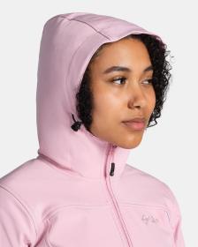 KILPI RAVIA-W Svetloružová dámska softshellová bunda