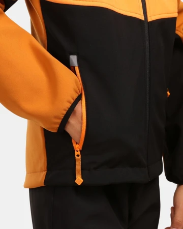 KILPI RAVIO-JB Oranžová chlapecká softshellová bunda