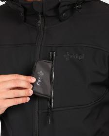 KILPI RAVIO-M Čierna pánska softshellová bunda