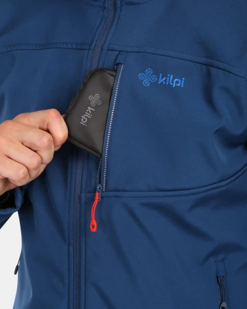 KILPI RAVIO-M Tmavomodrá pánska softshellová bunda
