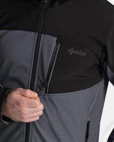 KILPI RAVIO-M Tmavě šedá pánská softshelová bunda