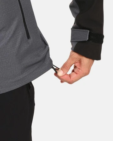 KILPI RAVIO-M Tmavo sivá pánska softshellová bunda IBA 5XL (VÝPREDAJ)