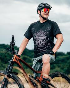 KILPI REMIDO-M Čierne pánske tričko