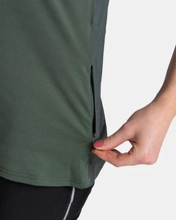 KILPI REMIDO-W Tmavě zelené dámské tričko