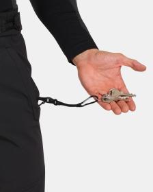 KILPI RHEA-M Černé pánské softshellové lyžařské kalhoty