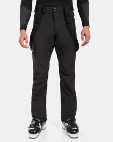 KILPI RHEA-M Černé pánské softshellové lyžařské kalhoty