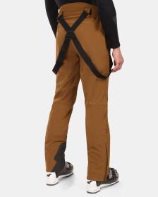 KILPI RHEA-M Hnědé pánské softshellové lyžařské kalhoty