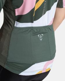 KILPI RITAEL-W Tmavě zelený dámský cyklistický dres