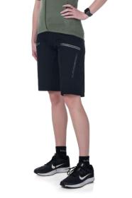 KILPI RITAEL-W Tmavě zelený cyklistický dres + Kilpi TRACKEE-W černé cyklistické kraťasy