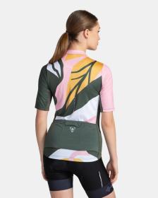 KILPI RITAEL-W Tmavě zelený cyklistický dres + Kilpi TRACKEE-W černé cyklistické kraťasy