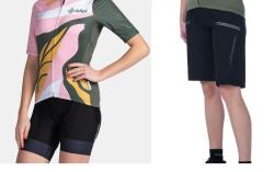 KILPI RITAEL-W Tmavě zelený cyklistický dres + Kilpi TRACKEE-W černé cyklistické kraťasy KILPI RITAEL-W Tmavě zelený cyklistický dres + Kilpi TRACKEE-W černé cyklistické kraťasy
