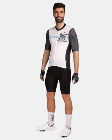 KILPI RIVAL-M Biely cyklistický dres + KILPI PRESSURE-M Čierne cyklistické šortky KILPI RIVAL-M Biely cyklistický dres + KILPI PRESSURE-M Čierne cyklistické šortky