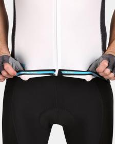 KILPI RIVAL-M Bílý cyklistický dres + KILPI PRESSURE-M Černé cyklistické šortky