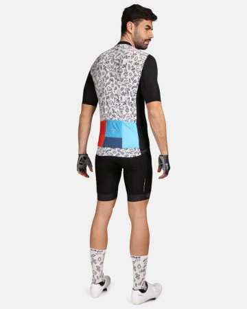 KILPI RIVAL-M Černý cyklistický dres + KILPI HIXON-M Černé cyklistické kraťasy